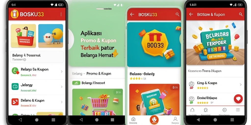 Tampilan antarmuka BOSKU33 yang mudah digunakan untuk menemukan kupon dan promo.