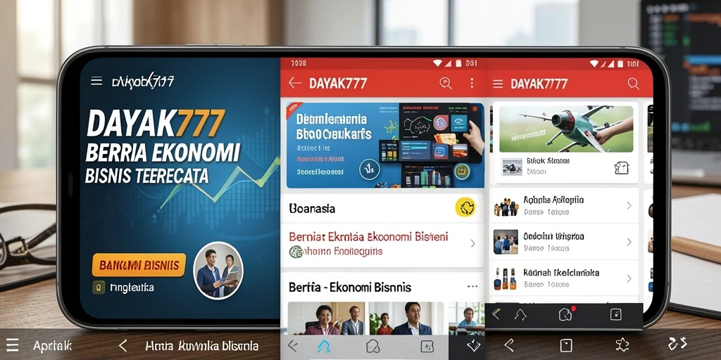 Tampilan antarmuka pengguna DAYAK777 yang modern dan informatif.