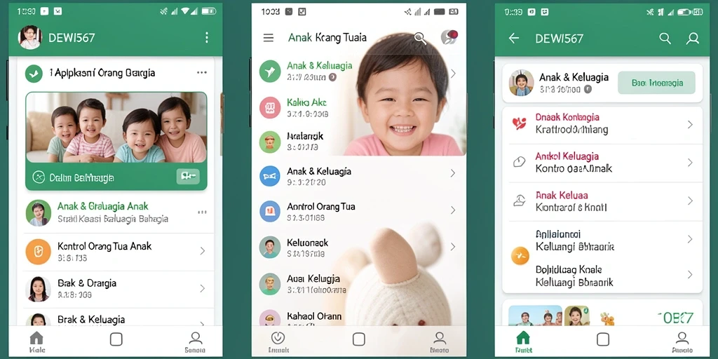 Tampilan antarmuka DEWI567 untuk kontrol orang tua yang intuitif.