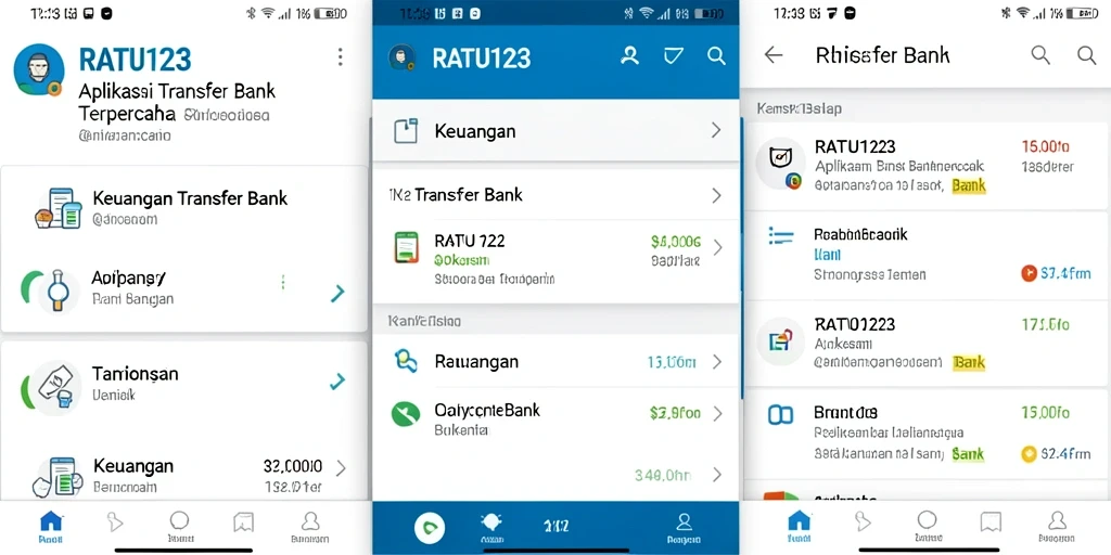 Antarmuka utama RATU123 dengan fungsi transfer yang mudah digunakan.