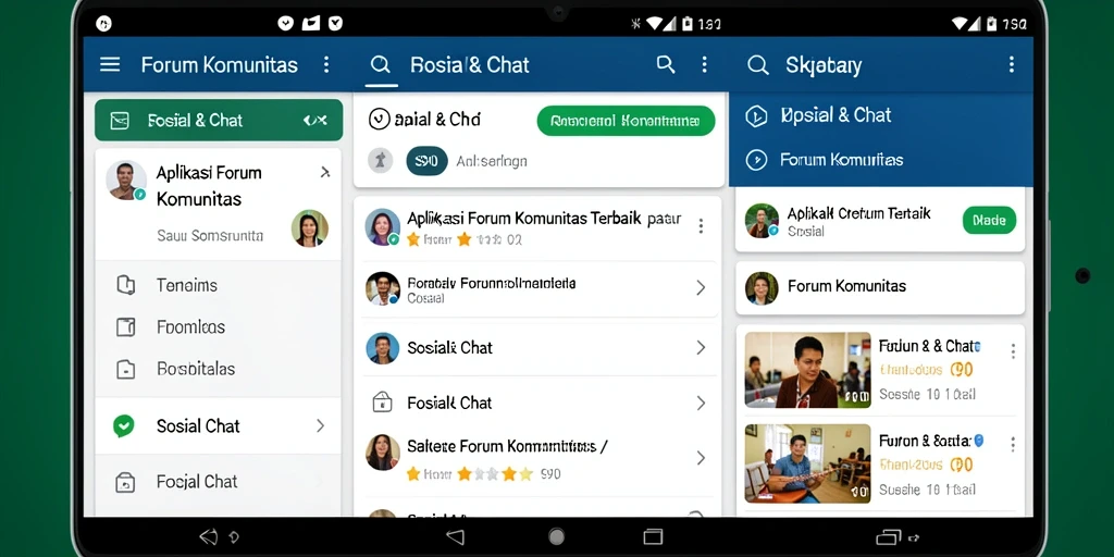 Tampilan antarmuka S80 yang menarik untuk Forum Komunitas.