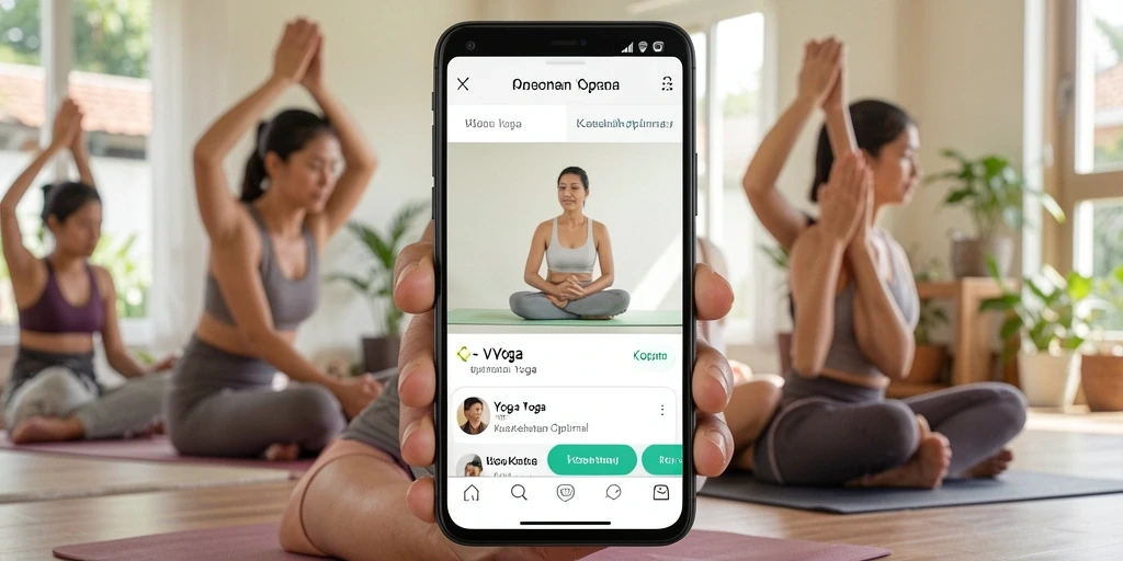 Antarmuka aplikasi Yoga VV62 dengan fungsi intuitif.