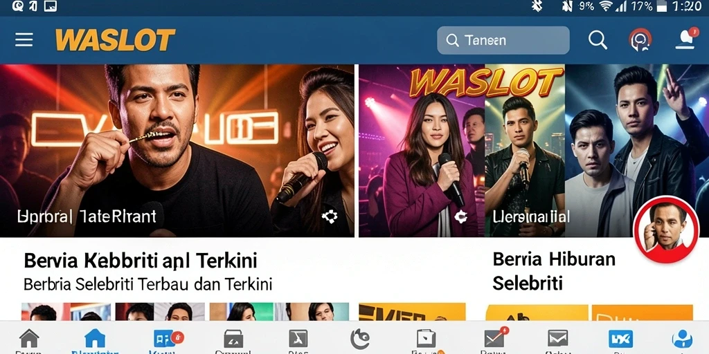 Tampilan antarmuka aplikasi WASLOT yang inovatif dan informatif.
